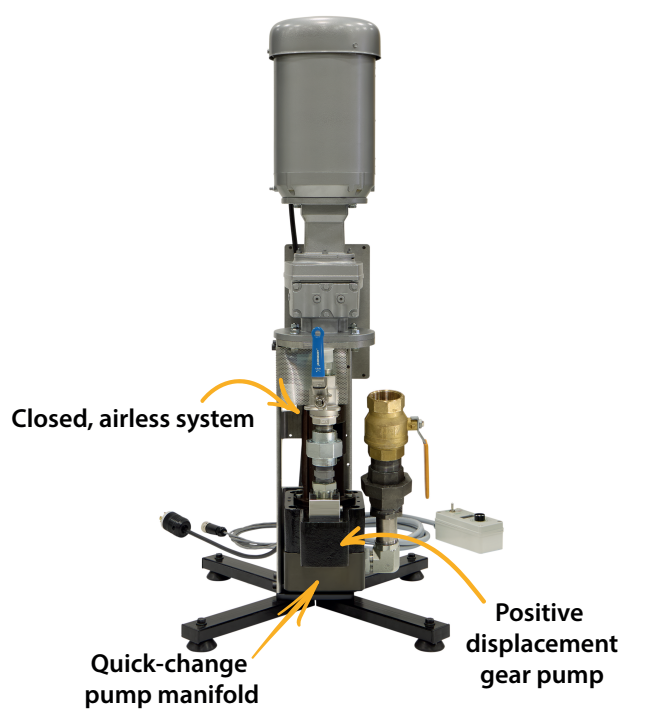  ACUPUMP Liquid Polyurethane Adhesive System - Rear View